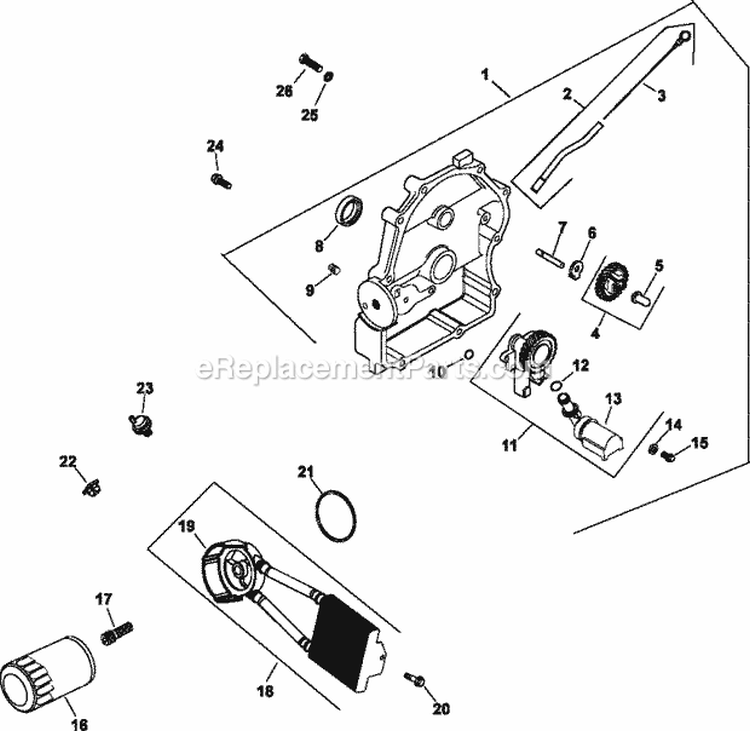 Page K Diagram and Parts List for CH730-0141  Kohler Engine