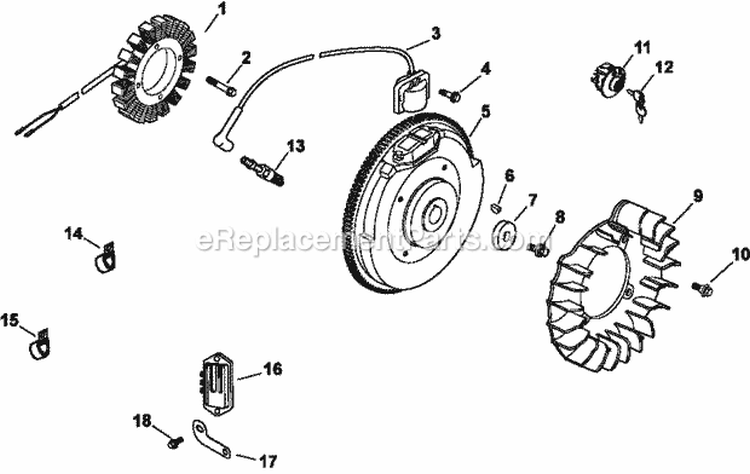 Page L Diagram and Parts List for CH730-0142  Kohler Engine