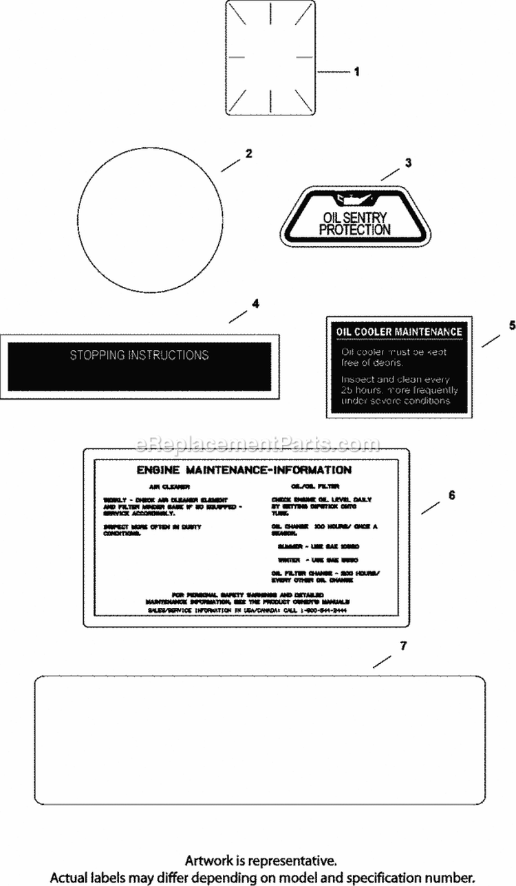 Page F Diagram and Parts List for CH730-0142  Kohler Engine