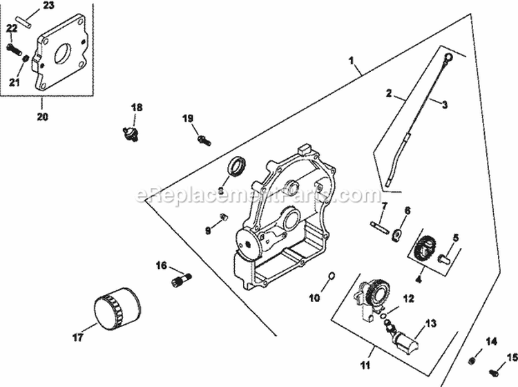 Page K Diagram and Parts List for CH730-0105  Kohler Engine