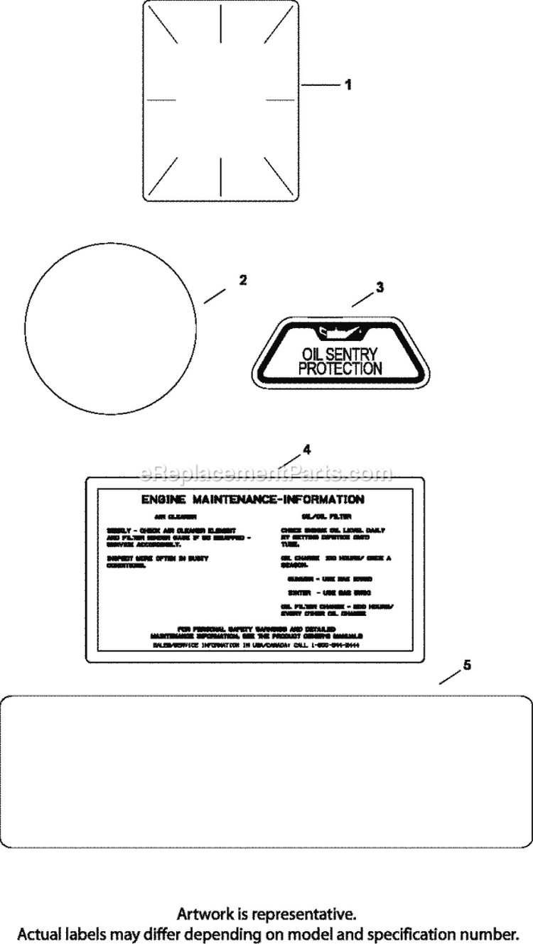 Page J Diagram and Parts List for CH730-0022  Kohler Engine