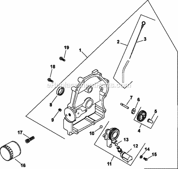 Page K Diagram and Parts List for CH730-0133  Kohler Engine