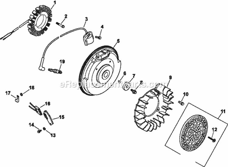 Page J Diagram and Parts List for CH730-0149  Kohler Engine