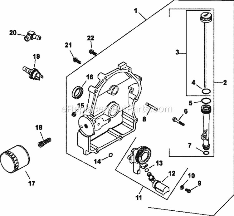 Page L Diagram and Parts List for CH20-64710  Kohler Engine