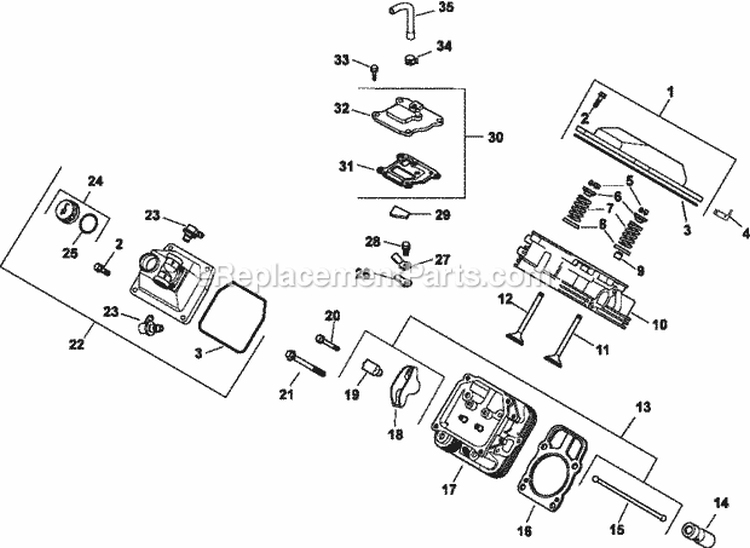 Page J Diagram and Parts List for CH730-0138  Kohler Engine