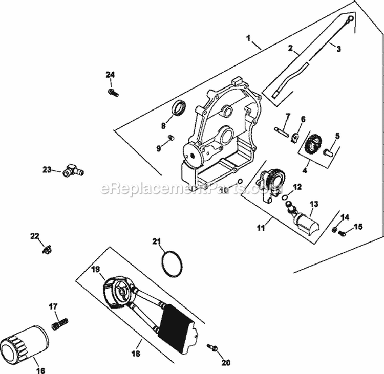 Page L Diagram and Parts List for CH25-68624  Kohler Engine