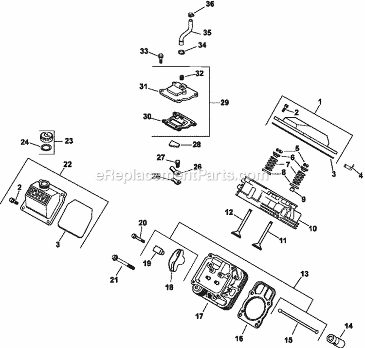 Page J Diagram and Parts List for CH730-3213  Kohler Engine