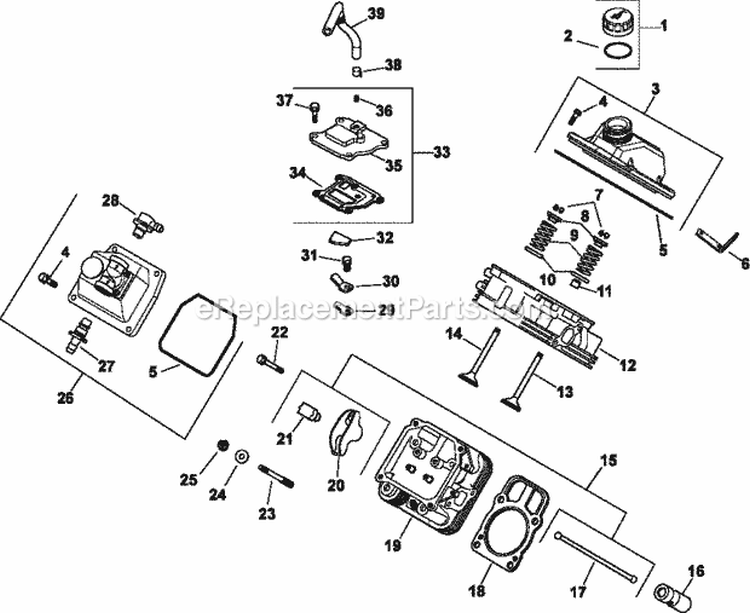 Page F Diagram and Parts List for CH25-68553  Kohler Engine