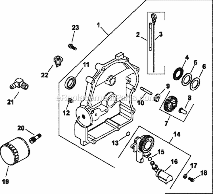 Page L Diagram and Parts List for CH730-0009  Kohler Engine