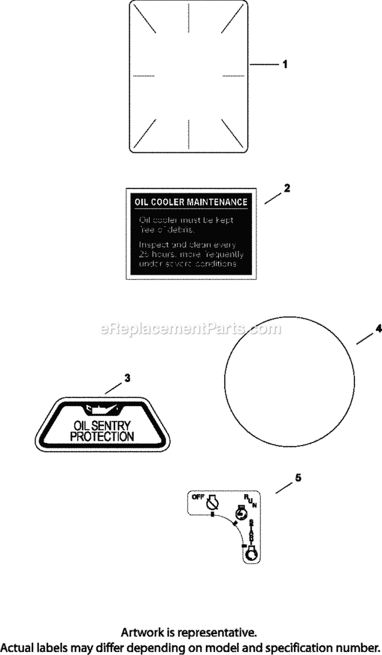 Page J Diagram and Parts List for CH730-0083  Kohler Engine