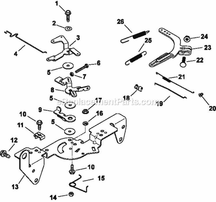 Page E Diagram and Parts List for CH25-68650  Kohler Engine
