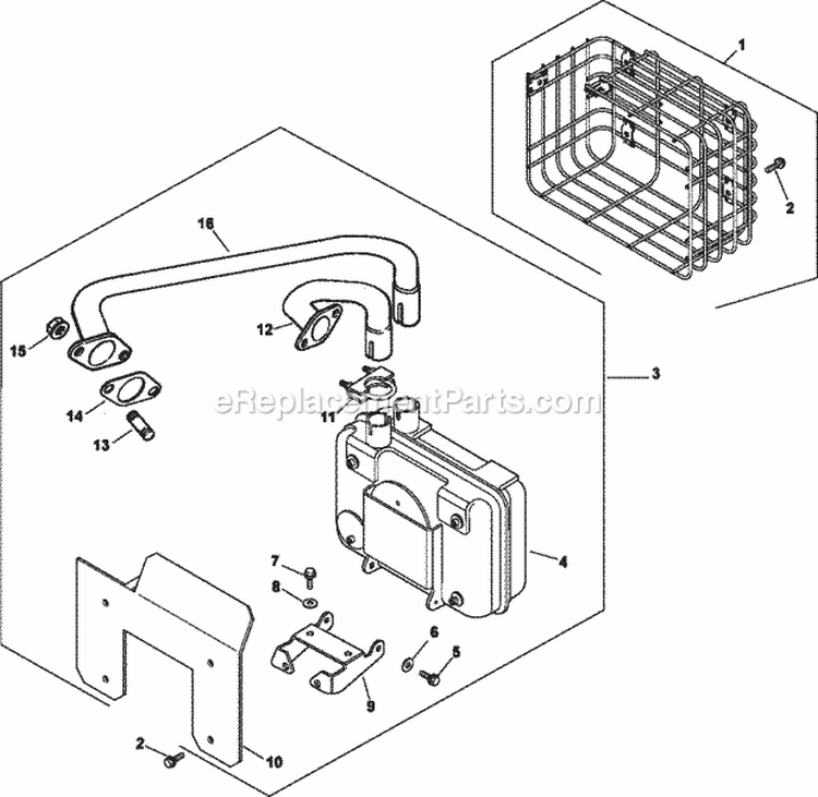 Page H Diagram and Parts List for CH730-3263  Kohler Engine