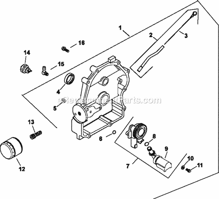 Page K Diagram and Parts List for CH730-3267  Kohler Engine