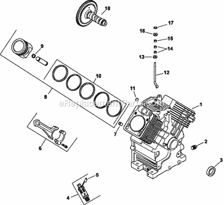 Page D Diagram and Parts List for CH730-3268  Kohler Engine