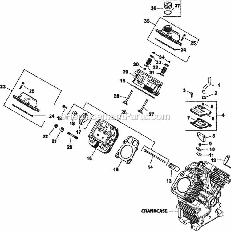 Page I Diagram and Parts List for CH730-3268  Kohler Engine