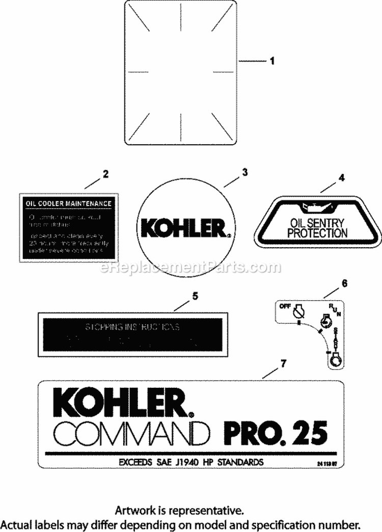 Page I Diagram and Parts List for CH730-3039  Kohler Engine