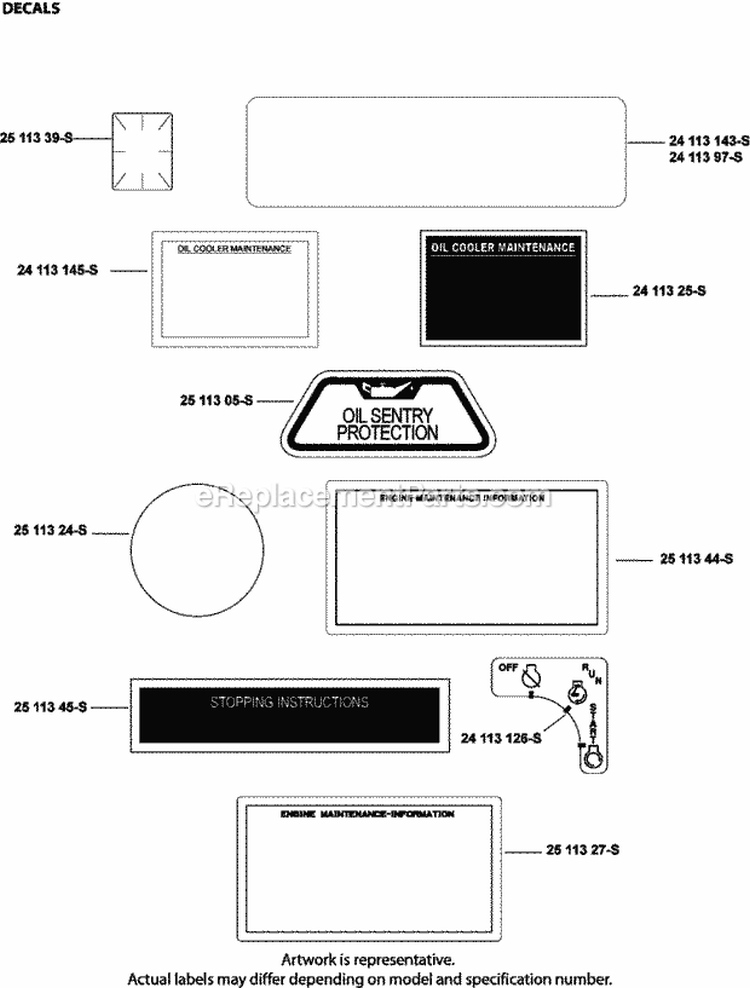 Page I Diagram and Parts List for CH730-3274  Kohler Engine
