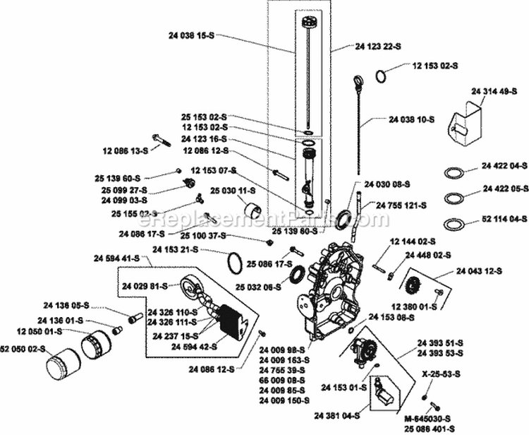 Page L Diagram and Parts List for CH730-3275  Kohler Engine