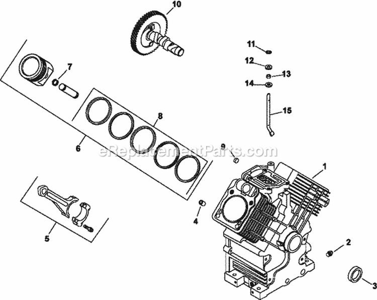 Page C Diagram and Parts List for CH730-0136  Kohler Engine