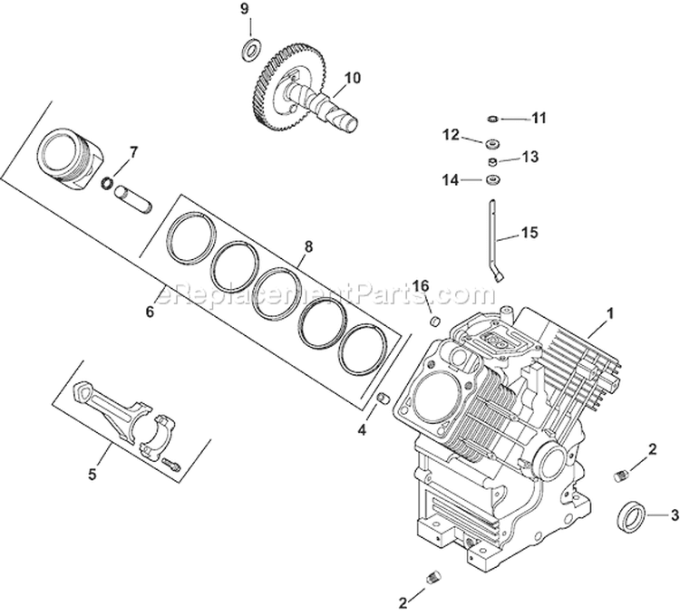 Page C Diagram and Parts List for CH730-0151 CH730- Kohler Engine