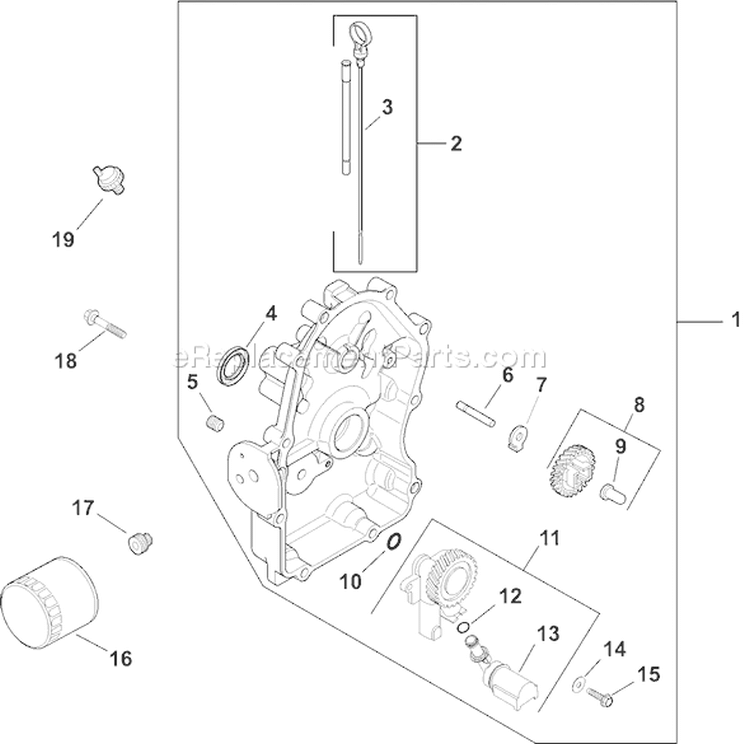 Page L Diagram and Parts List for CH730GS-CH730-0119  Kohler Engine