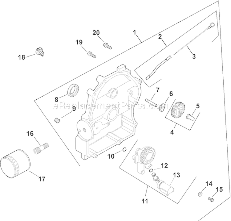 Page L Diagram and Parts List for CH730S-CH730-0018  Kohler Engine