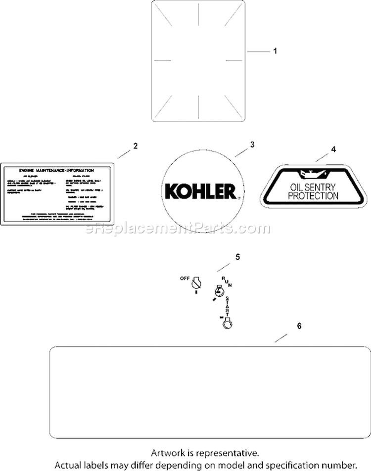 Page E Diagram and Parts List for CH730S-CH730-0019  Kohler Engine