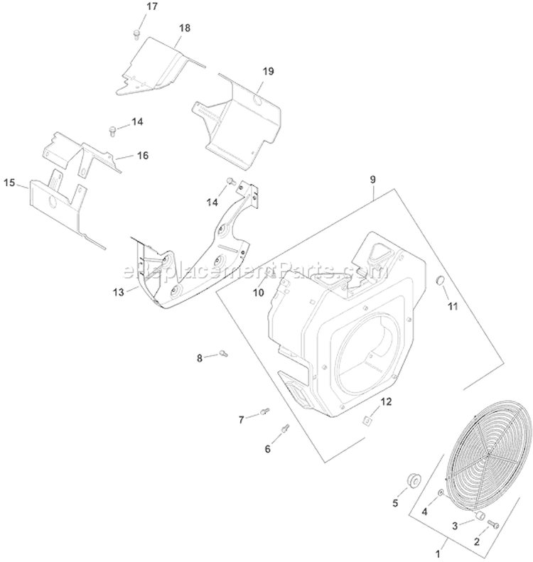 Page B Diagram and Parts List for CH20S-64627  Kohler Engine