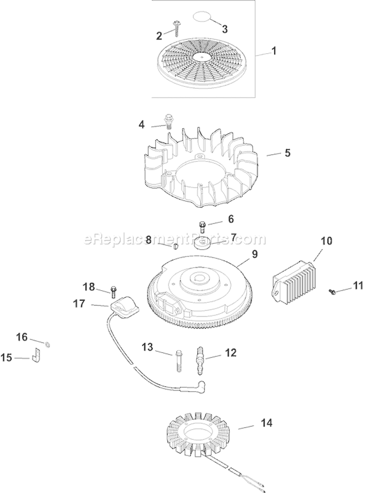 Page J Diagram and Parts List for CH730S-CH730-0012  Kohler Engine