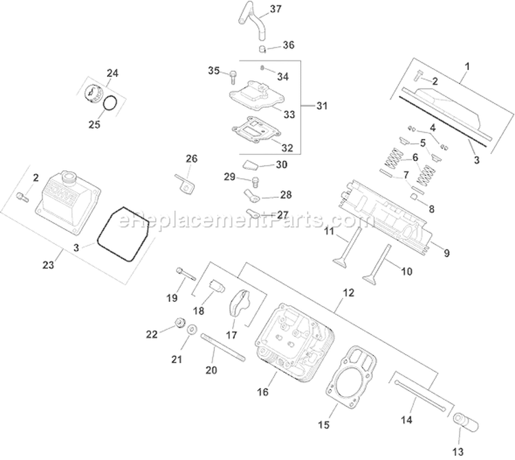 Page I Diagram and Parts List for CH25S-68630  Kohler Engine