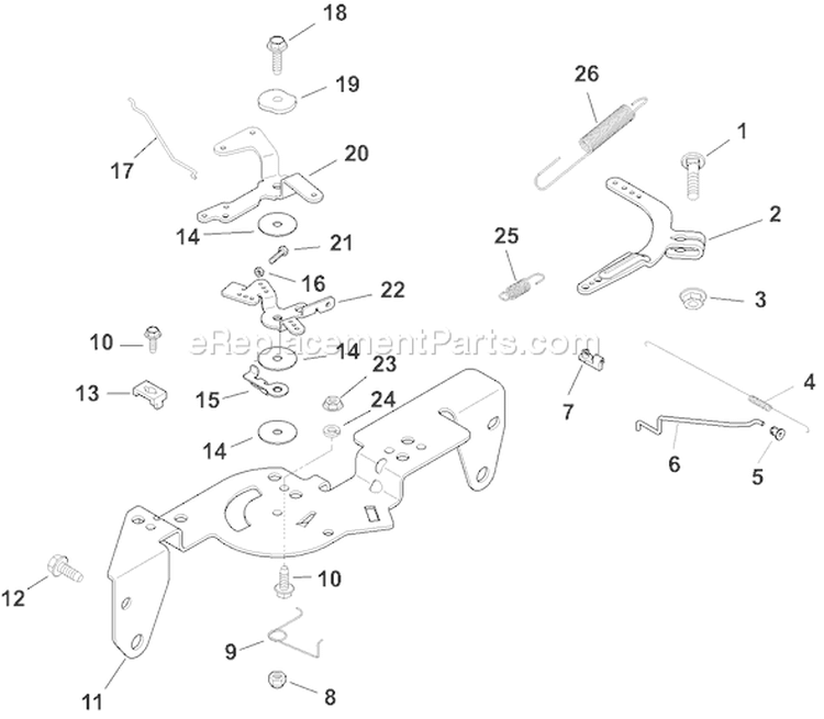 Page F Diagram and Parts List for CH18-62593  Kohler Engine