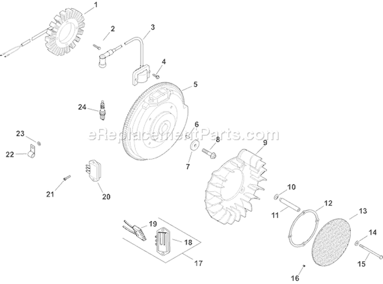 Page J Diagram and Parts List for CH730S-CH730-0059  Kohler Engine
