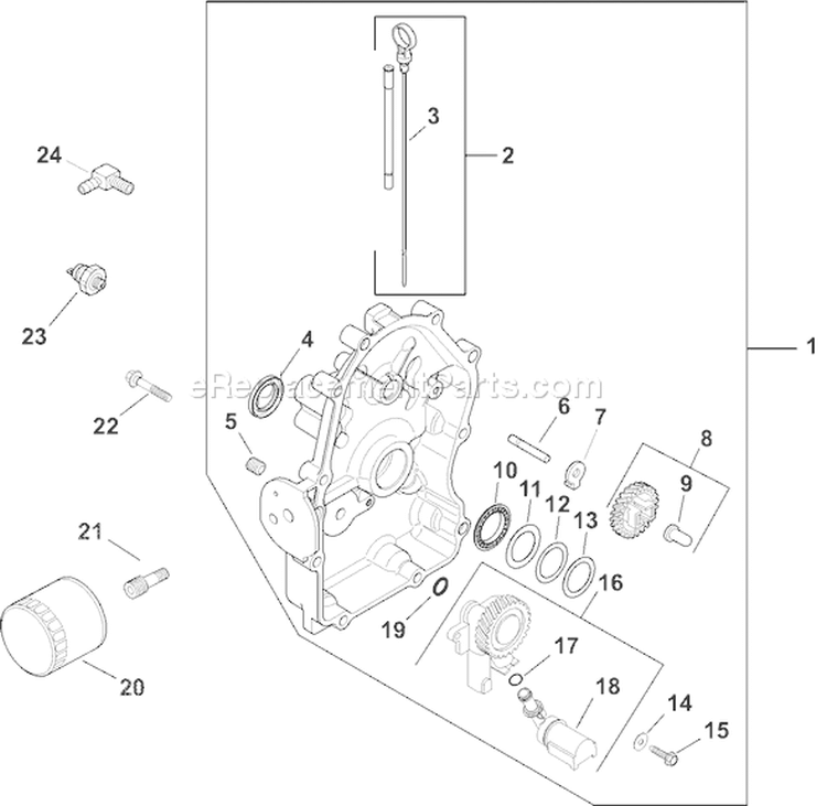 Page L Diagram and Parts List for CH730S-CH730-0059  Kohler Engine