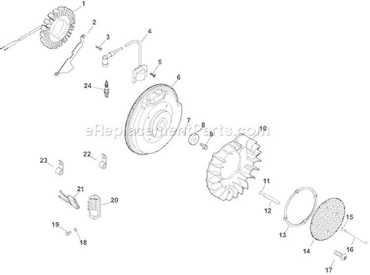 Page J Diagram and Parts List for CH730S-CH730-0076  Kohler Engine