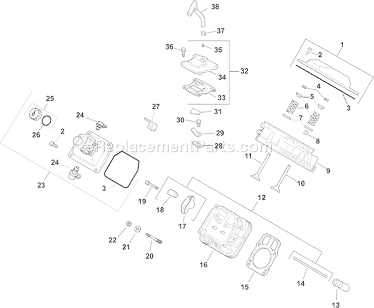 Page I Diagram and Parts List for CH25S-68658  Kohler Engine