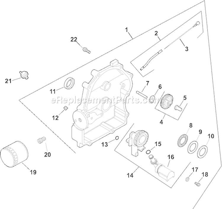 Page L Diagram and Parts List for CH18PS-62630  Kohler Engine