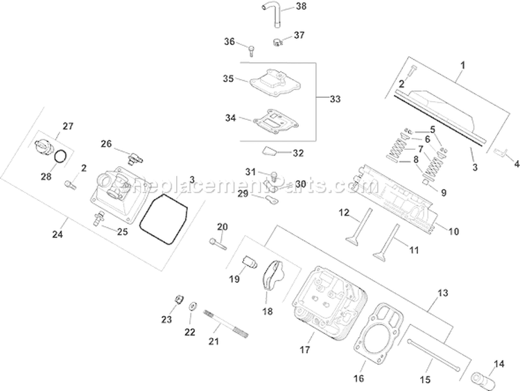 Page I Diagram and Parts List for CH25GS-68713  Kohler Engine