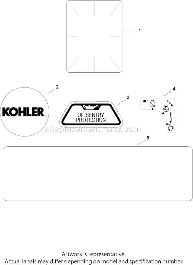 Page E Diagram and Parts List for CH730GS-CH730-0119  Kohler Engine
