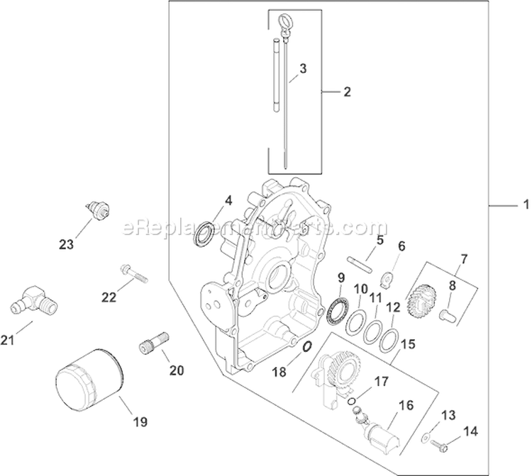 Page L Diagram and Parts List for CH25-68555  Kohler Engine