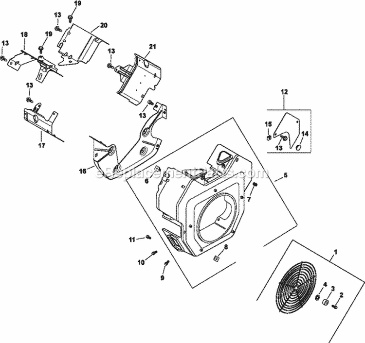 Page B Diagram and Parts List for CH740-0006  Kohler Engine