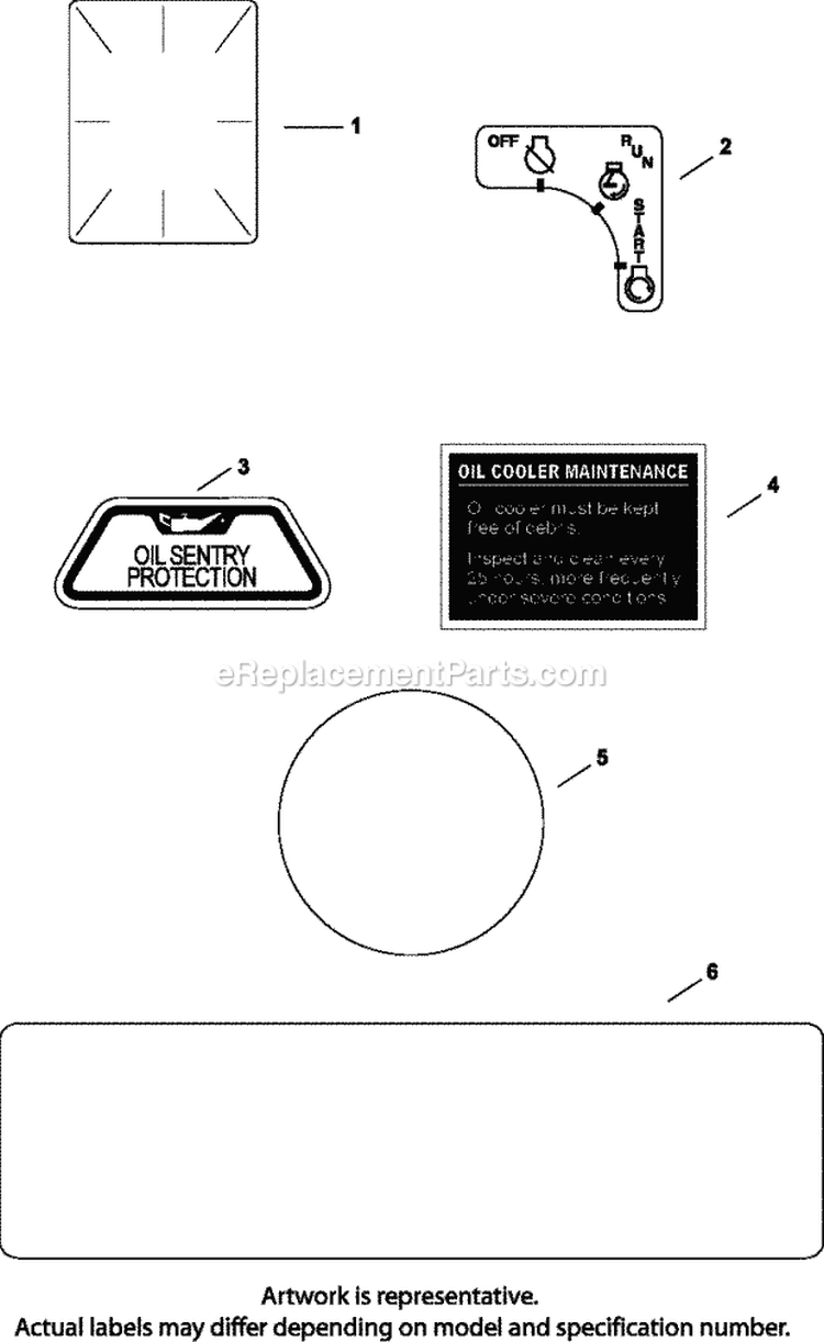 Page E Diagram and Parts List for CH740-0014  Kohler Engine