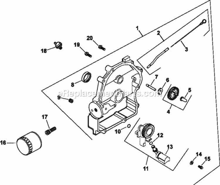 Page M Diagram and Parts List for CH18-62629  Kohler Engine