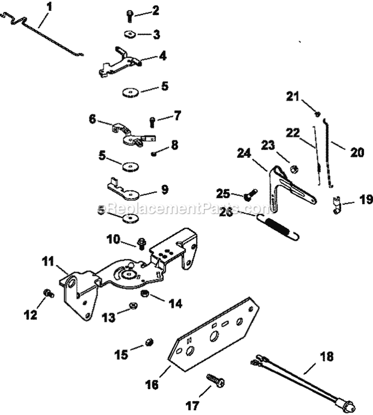 Page F Diagram and Parts List for CH25-68633  Kohler Engine