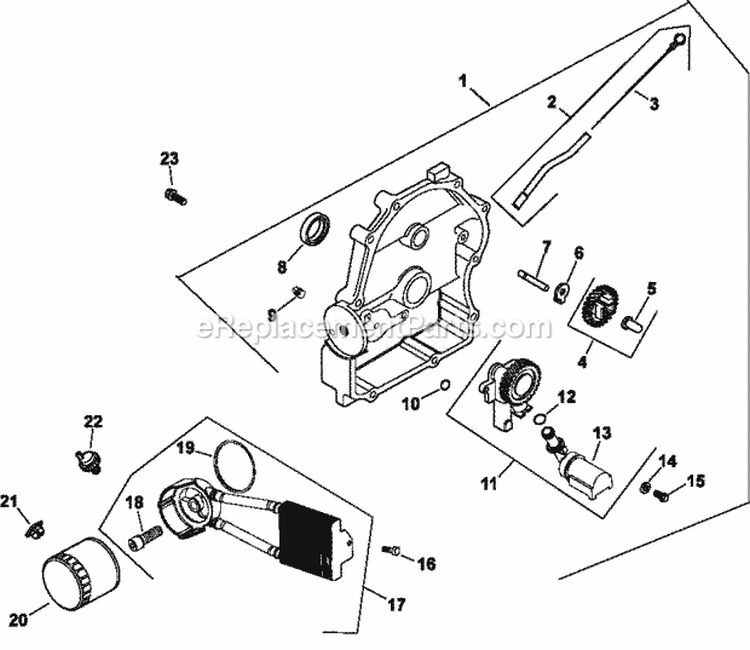 Page L Diagram and Parts List for CH740-0027  Kohler Engine