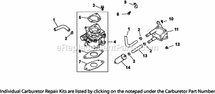 Page H Diagram and Parts List for CH730-0081  Kohler Engine