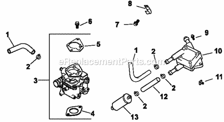 Page G Diagram and Parts List for CH730-0071  Kohler Engine