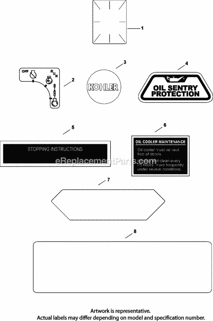 Page I Diagram and Parts List for CH740-0051  Kohler Engine
