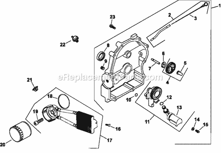 Page K Diagram and Parts List for CH25-68597  Kohler Engine