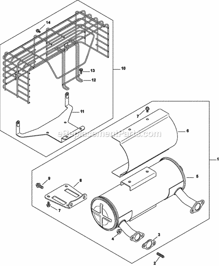 Page G Diagram and Parts List for CH25-68665  Kohler Engine
