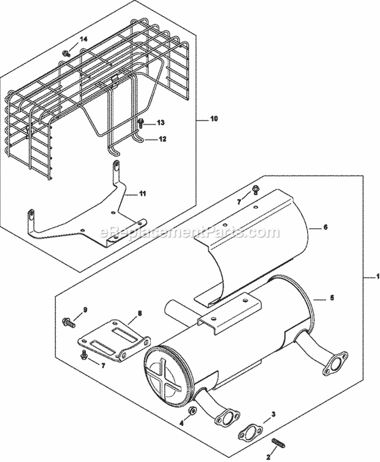 Page H Diagram and Parts List for CH25-68646  Kohler Engine